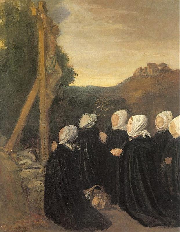 Legros, Alphonse Calvary Germany oil painting art